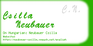 csilla neubauer business card